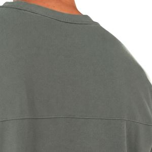 เสื้อยืดโอเวอร์ไซส์สีเขียวเซจสำหรับผู้ชาย ผ้าฝ้ายฟอก คอกลม ทรงหลวม สไตล์ลำลอง สตรีทแวร์ แฟชั่นไลฟ์สไตล์ เสื้อผ้าลำลอง - Product Image 5