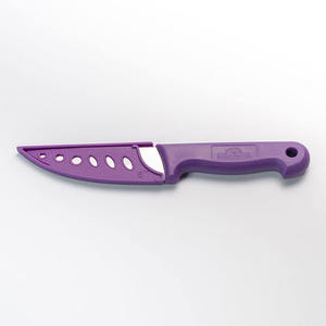 Couteau à éplucher Maya Mata, manche violet, lame en acier inoxydable 3.9, extra tranchante, design minimaliste, pour droitier, JM247-5 - Product Image 5
