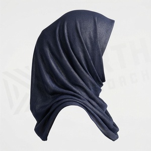 Hiyab de poliéster de color sólido para mujer, tela de chifón transpirable, para uso diario, pañuelo étnico de Oriente Medio. - Product Image 3