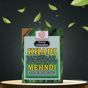 Poudre de Henné Naturel Khadi Herbal Chandan à Finition Mate, Fourniture en Gros pour l'Assombrissement des Cheveux, Sans Produits Chimiques, Ayurvédique, Herbacé, OEM - Product Image 1