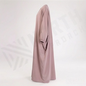 Abaya droite modeste de qualité supérieure pour femmes musulmanes, robe longue tendance, fabrication en gros, export, étiquette personnalisée, nouveauté - Product Image 3