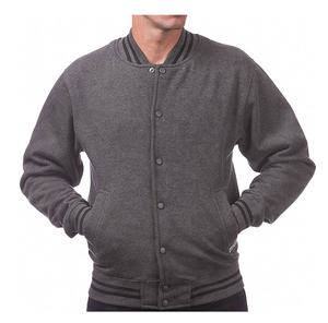 Veste universitaire en molleton de coton personnalisé pour hommes, veste Letterman vierge, veste de baseball décontractée pour hommes, vente en gros - Product Image 1