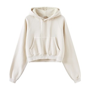 Sweat à capuche en molleton de coton pour femme OEM, sweat à capuche à épaules tombantes pour femme, sweat à capuche en molleton en gros pour les marques de vêtements américaines - Product Image 5