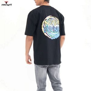 Camiseta Unisex Casual de Verano 100% Algodón, Talla Grande para Hombre, con Estampado de Letras, Ecológica y Transpirable - Product Image 2