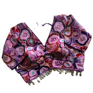 Nuevo bordado pesado con hermosa blusa de fiesta de lujo con estampado de posición para mujer - Product Image 1