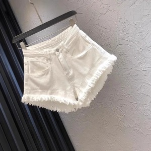 Shorts de Mezclilla Ajustados para Mujer First Fitness, 100% Algodón, Transpirables, Casuales, Lavados, Diseño Personalizado, Desgastados - Product Image 3