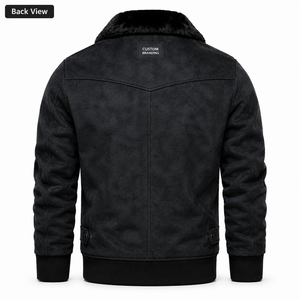 Chaqueta de Gamuza Tejida Personalizada para Hombre, Cuello Alto, Invierno, Cierre de Cremallera, Secado Rápido, Transpirable, OEM, ODM, Marca Privada, Venta al Por Mayor - Product Image 2
