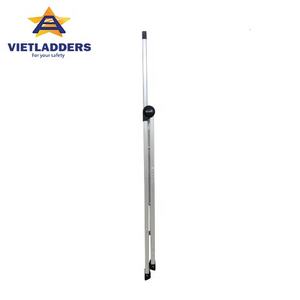 Escalera Doméstica Delgada de Aluminio NKVL-4SL Hanoi, de 4 Peldaños, Ancha, para Montar en la Puerta o la Pared, Diseño Moderno, Multifuncional, para Almacenamiento - Product Image 6