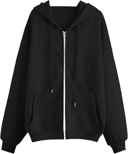 Custom Lavender Light for Breathable Zip Hoodie <b>Sweatshirt</b> Plain Oversized Full Jacket <b>Men</b> Summer Drop Shoulder Streetwear - Product Image 5