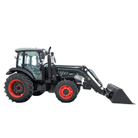 Tracteur agricole à roues 4x4 de 100 CV de qualité supérieure pour le labour des rizières avec un système hydraulique robuste et une capacité de levage élevée