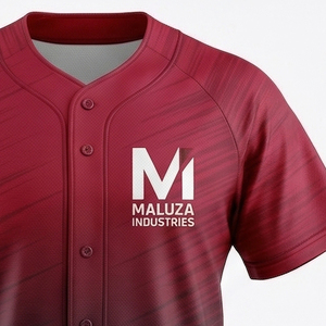 Custom Sublimation Baseball Jersey Professional <b>Athletic</b> Fit Breathable Mesh Fabric Team Gear Sports Wear Supplier - Product Image 2
