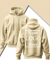 Sudadera con Capucha para Hombre, Personalizada con Logotipo, Fabricada por OEM, 380 GSM, 100% Algodón, Tejido Grueso de Felpa, Cierre de Cremallera, Corte Holgado, MOQ Bajo, Unisex