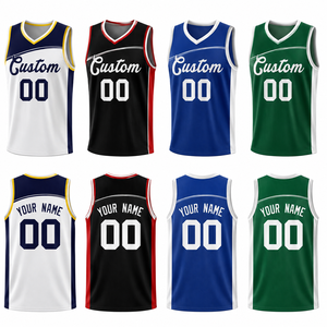 ผู้ผลิตเสื้อบาสเก็ตบอลแบบกำหนดเอง OEM ODM ชุดทีมพร้อมปักชื่อ เบอร์ และโลโก้  ชุดบาสเก็ตบอลแบบซับลิเมชั่น - Product Image 2
