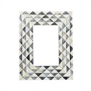 Cadre photo rond vertical réglable en os incrusté, design de luxe, fait main, fabricant et exportateur d'Uttar Pradesh, Inde - Product Image 2