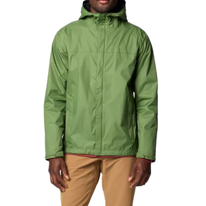Chaqueta Cortavientos Impermeable y Transpirable Ligera Personalizada, Chaqueta de Lona de Alta Calidad de Color Sólido para Hombre, Ropa Urbana con Logotipo Frontal - Product Image 1