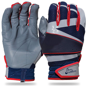 Gant de baseball en cuir de qualité supérieure avec fermeture à double sangle au poignet, offrant une protection maximale et une durabilité pour les joueurs de baseball. - Product Image 1