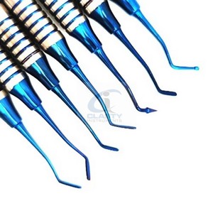 Ensemble de spatules pour composites dentaires 7 pièces, instrument chirurgical manuel en acier inoxydable, classe I, autoclavable, réutilisable - Product Image 2