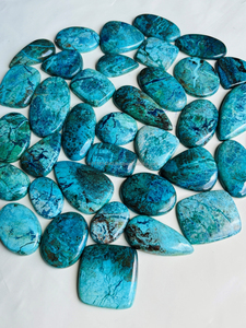 AAA 100% Natural Shattukite Gemstone Cabochon Alta calidad Loose Shattuckite Stone Crystal Healing Jewelry Accesorios - Product Image 4