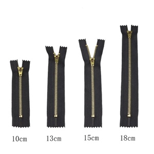 4 #   Cremallera metálica de latón con bloqueo automático para cierres de jeans y bolsos - Product Image 1