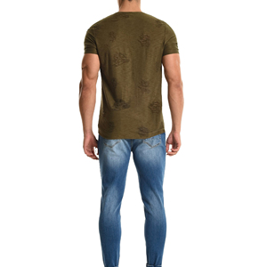 T-shirts pour hommes effet vieilli 100% coton Écologiques Fournisseur direct d'usine OEM Expédition rapide Garantie de qualité Manches courtes - Product Image 2