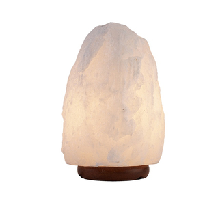 Lampe de sel de l'Himalaya 100% naturelle, couleur blanche éclatante, forme naturelle, 2-3 kg, style romantique pour la décoration intérieure - Product Image 5