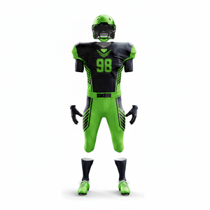 Uniforme de football américain professionnel pour hommes, personnalisé, à séchage rapide, respirant, protection UV, vêtements de sport à manches courtes, vêtements d'équipe - Product Image 5