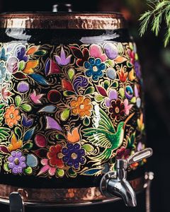 Fontaine à eau moderne en cuivre, esthétique traditionnelle, écologique, double paroi, grande capacité pour bureaux et maisons - Product Image 6