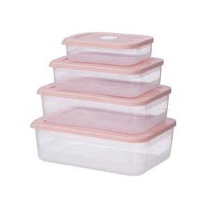 Recipientes de Plástico para Almacenamiento de Alimentos HALO, con Tapa Hermética y Ventilación, Apilables, Tipo Bento, Reutilizables, Organizador de Cocina y Refrigerador - Product Image 1