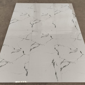 กระเบื้องปูพื้นผนังพอร์ซเลนเคลือบเงา ขนาด 60x120 ซม. 600 x 1200 มม. กระเบื้องพอร์ซเลนขัดเงา กระเบื้องเคลือบเงาสีขาว - Product Image 4