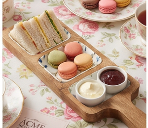 Plateau de service en bois Premium ACME METAL INDIA à 3 compartiments, design minimaliste, vaisselle durable pour les dîners de fête - Product Image 5