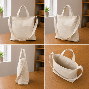 Sac fourre-tout en coton biologique à mailles |   Sac de courses réutilisable écologique en coton pur, sac de transport en filet pour la vente en gros, la vente au détail et l'exportation - Product Image 4