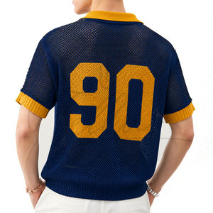 Camiseta de Rugby para Hombre al por Mayor, 100% Poliéster, Secado Rápido, Diseño Liso, Transpirable, Camiseta de Rugby de Malla para Hombre - Product Image 3