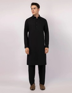 Elegante Shalwar Kameez Tradicional Indio de Algodón de Alta Calidad para Hombre |   Ropa para Fiestas y Eventos de Boda Sin Arrugas - Product Image 1