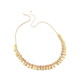 Gold Plated Rhinestone Body Chain-Kasumala Matte Hip Chain - Product Image 2