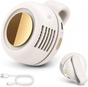 USB Rechargeable Wearable <b>Neck</b> <b>Fan</b> <b>Portable</b> Mini Personal Cooling <b>Fan</b> 3 Speed Low Noise for Outdoor Travel Office - Product Image 1