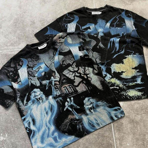 Graphic Screen Print With Layered Sleeve Comfort Double Sleeve T <b>Shirt</b> Screen Printed T <b>Shirts</b> Best Selling Wholesale Low MOQ - Product Image 3