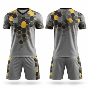 Uniforme de Fútbol Contemporáneo para Adultos, Jersey y Pantalones Cortos, Tejido Deportivo Transpirable y Ligero - Product Image 1