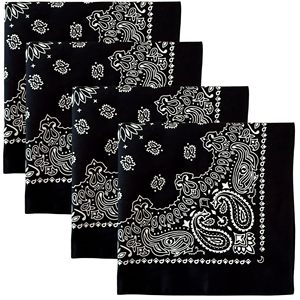 ผ้าพันคอฮิปฮอปลายเพสลีย์พรีเมียม ผ้าฝ้าย 100% ขนาด 22x22 นิ้ว เนื้อผ้านุ่ม ระบายอากาศได้ดี พิมพ์ลายแบบซับลิเมชั่นตามสั่ง ทนทาน ทันสมัย ใช้ได้ทั้งชายและหญิง - Product Image 1