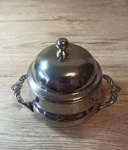 Pot à sucre en métal au design intelligent, rangement compact pour le thé et le café - Product Image 1