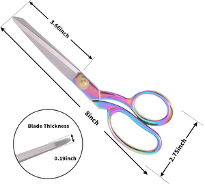 Premium Tailors Yarn <b>Scissors</b> Ultra Sharp Fabric Cutting Shears Heavy Duty Stainless Steel Rubber Handle <b>Sewing</b> Tool - Product Image 2