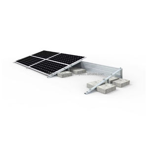 Installation facile et économique Ballast de sécurité de surface anodisé I-III montage sur rail de toit en béton plat paysager charge de vent 60 m/s - Product Image 2