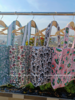 Sacs fourre-tout matelassés en coton personnalisés pour femmes, sacs à main indiens imprimés au bloc, sacs de voyage légers et durables pour week-end