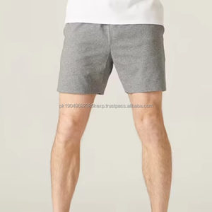 Pantalones cortos deportivos informales para hombre, 100% algodón, color sólido, estampado personalizado para Fitness, playa, baloncesto, malla transpirable, venta al por mayor - Product Image 5