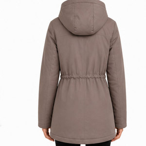 <b>Women's</b> Outdoor Winter <b>Parka</b> <b>Jacket</b> with High Collar, Adjustable Hood, Water Resistant Fabric and Durable Construction - Product Image 2