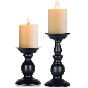 <b>Black</b> Aluminium Pillar <b>Candle</b> <b>Holder</b> Handmade Customized Metal <b>Candle</b> <b>Holder</b> For Home & Garden Christmas Decoration - Product Image 2
