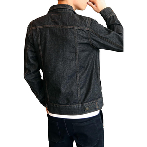 Veste en jean pour homme, coupe ajustée confortable, style streetwear hiver, tendance, en denim de qualité supérieure, en vente - Product Image 3