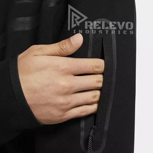 Super Quality Hot Sell Heavyweight Jogger Custom Logo Men's Zippers Pockets Sports Wear Hoodies for Men Custom Zipper Hoodies - Product Image 5