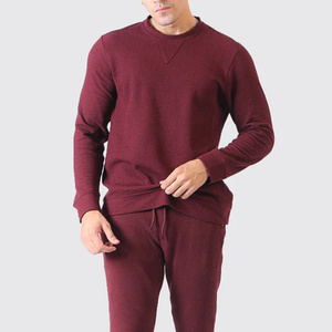 Men Solid Cotton Crew Neck <b>Pullover</b> Sweatshirt Regular Fit Casual Winter Wear Knitted Long Sleeve Digital Plain Dyed Black - Product Image 1