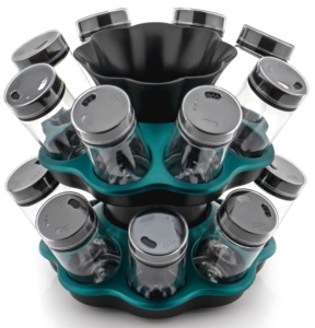 360 Degree Revolving PP Plastic Portable Durable <b>Kitchen</b> <b>Spice</b> <b>Rack</b> Condiment Set - Product Image 2