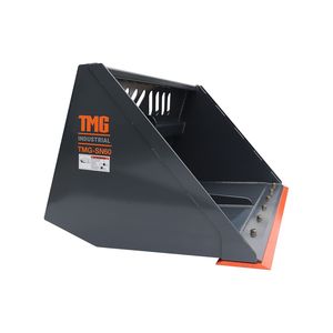 Godet à neige/mulchage robuste de 60 po pour mini-chargeuse, bord à bords coupés, capacité de charge de 1500 lb, fixation rapide universelle pour TMG SN60 de 5 tonnes, Nouveau - Product Image 5